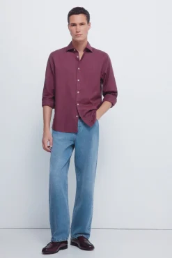 Springfield Camisas-Camisa estruturada vermelho