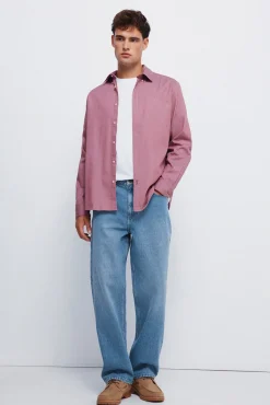 Springfield Camisas-Camisa estruturada bicolor vermelho