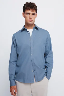 Springfield Camisas-Camisa estruturada bicolor azul