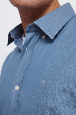 Springfield Camisas-Camisa estruturada bicolor azul