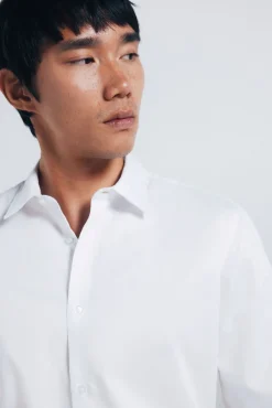 Springfield Camisas-Camisa estruturada de fácil cuidado branco