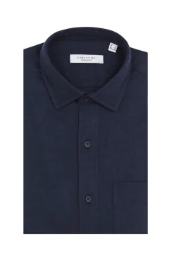 Cortefiel Camisas-Camisa flanela espinha Azul