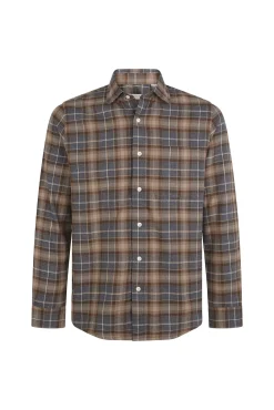 Cortefiel Camisas-Camisa flanela xadrez Castanho