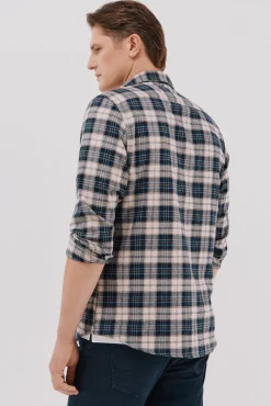 Cortefiel Camisas-Camisa flanela xadrez Azul