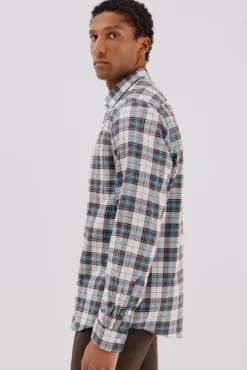 Cortefiel Camisas-Camisa flanela xadrez Azul