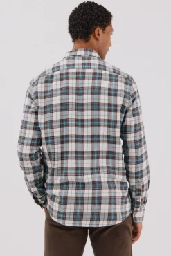 Cortefiel Camisas-Camisa flanela xadrez Azul