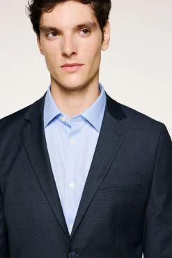 Selected Camisas-Camisa formal slim fit Azul