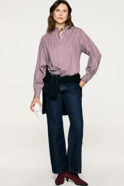 Selected Blusas-Camisa gola mao 100% algodão orgânico. Subiu