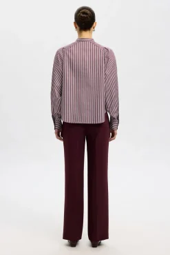 Selected Blusas-Camisa gola mao 100% algodão orgânico. Subiu