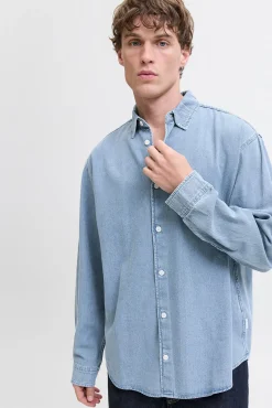 Jack & Jones Camisas-Camisa jeans azul