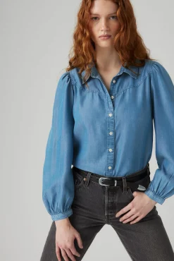 Levi's Blusas-Camisa jeans Levis® Azul