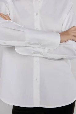 Pedro del Hierro Blusas-Camisa lisa oversized Branco