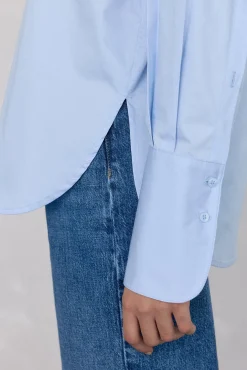 Pedro del Hierro Blusas-Camisa lisa oversized Azul