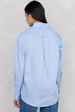 Pedro del Hierro Blusas-Camisa lisa oversized Azul