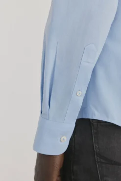 Pedro del Hierro Camisas-Camisa lisa sem ferro + anti-manchas Azul