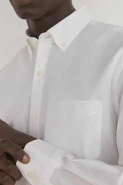 Pedro del Hierro Camisas-Camisa lisa sem ferro + anti-manchas Branco