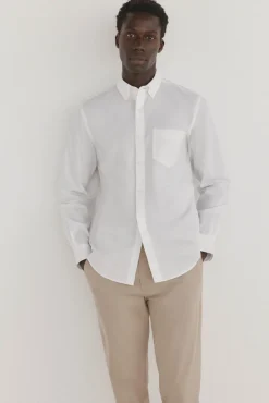 Pedro del Hierro Camisas-Camisa lisa sem ferro + anti-manchas Branco