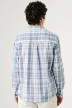 Pepe Jeans Camisas-Camisa manga comprida azul