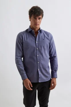 Williot Camisas-Camisa Micropiqué Cinzento