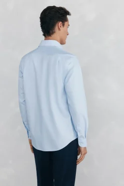 Pedro del Hierro Camisas|Camisas Clássicas-Camisa non iron + antimanchas Branco