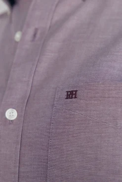 Pedro del Hierro Camisas-Camisa non-iron oxford liso Bordeaux
