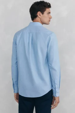 Pedro del Hierro Camisas-Camisa non-iron oxford liso Azul