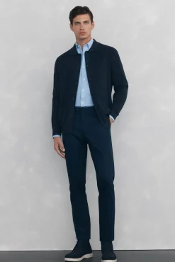 Pedro del Hierro Camisas-Camisa non-iron oxford liso Azul