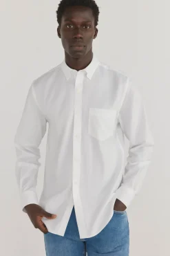 Pedro del Hierro Camisas-Camisa non-iron oxford liso Branco