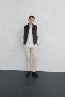 Pedro del Hierro Camisas-Camisa non-iron oxford quadrados Bordeaux