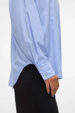 Vero Moda Blusas-Camisa oversize de manga comprida Azul