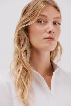 Cortefiel Blusas-Camisa oxford Branco