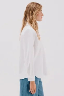 Cortefiel Blusas-Camisa oxford Branco