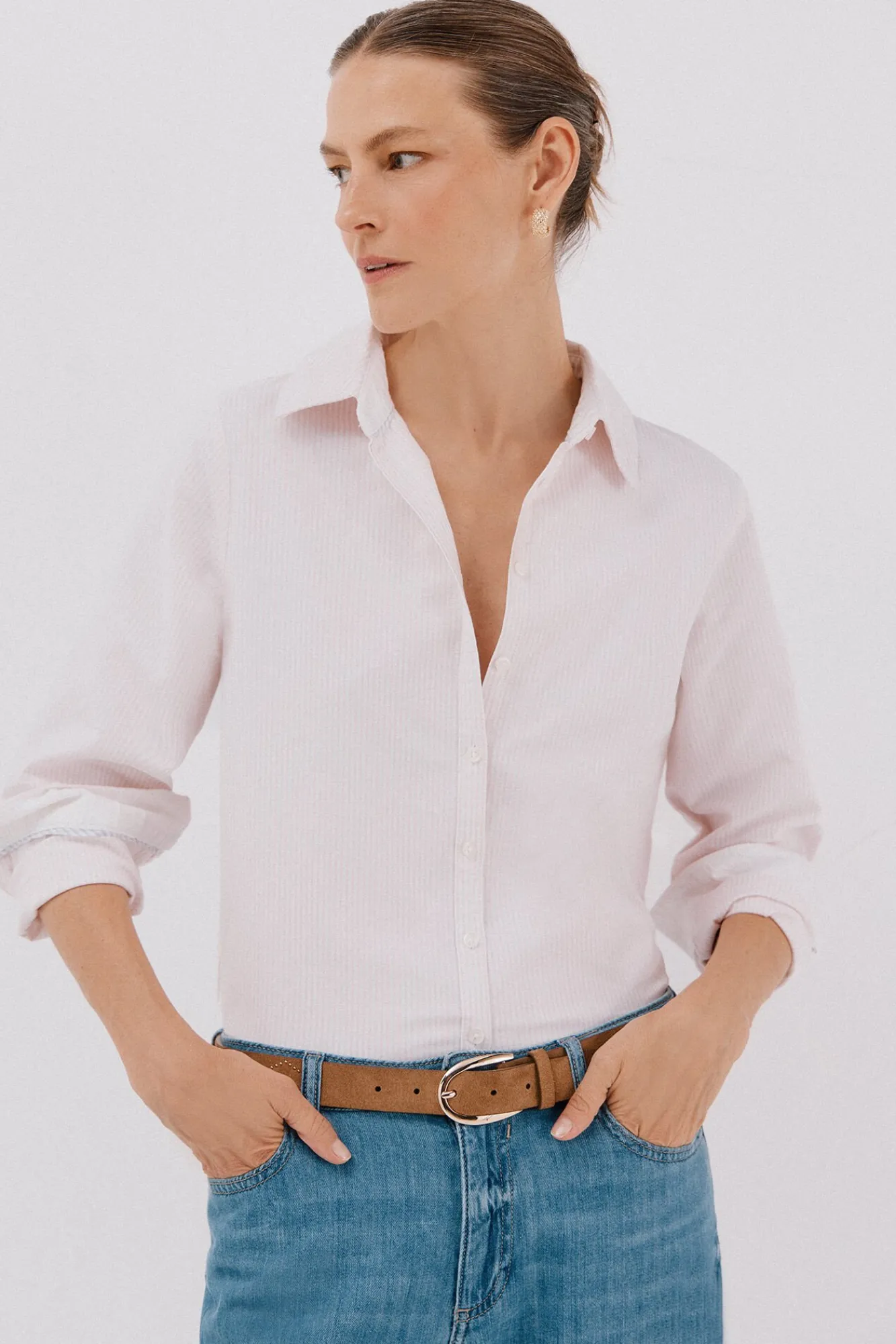 Cortefiel Blusas-Camisa oxford Subiu