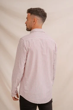 Celopman Camisas-Camisa Oxford vermelho