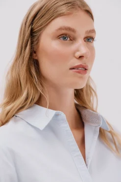 Cortefiel Blusas-Camisa oxford Azul