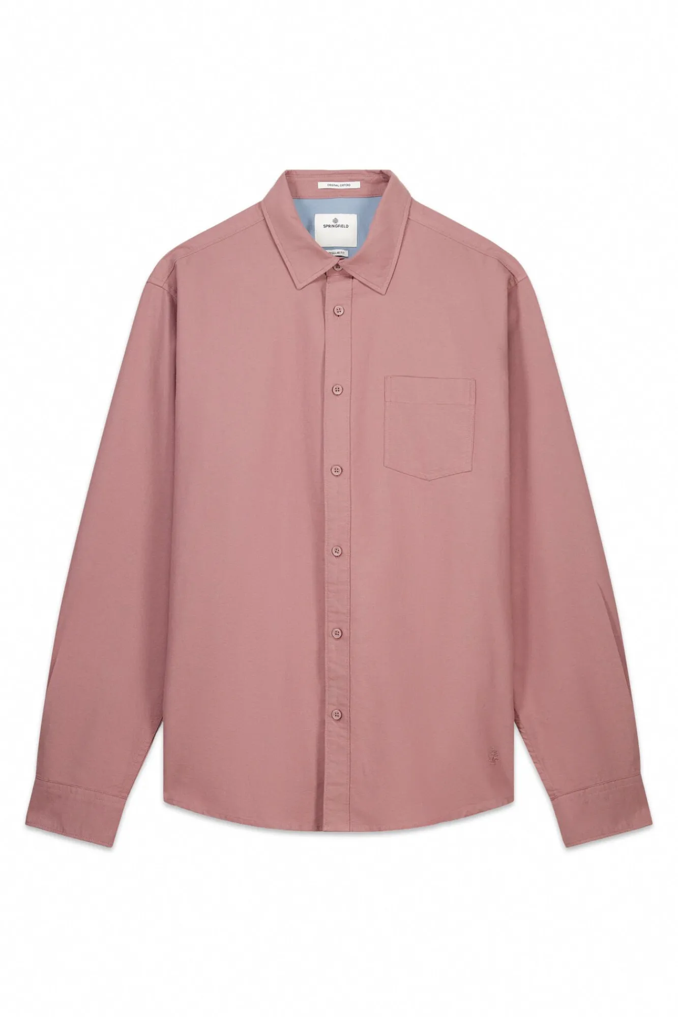 Springfield Camisas-Camisa Oxford colorida rosa