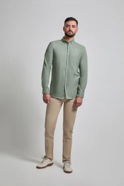 Street Monkey Camisas-Camisa Oxford com logótipo Verde