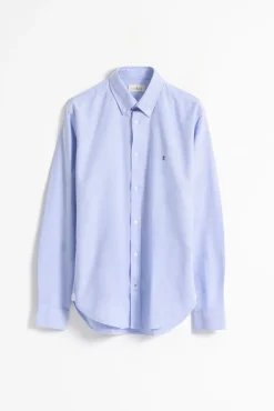 PuroEGO Camisas-Camisa oxford de algodão slim fit Azul