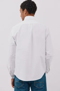 Cortefiel Camisas-Camisa oxford lisa Branco