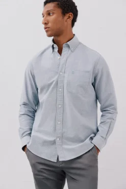 Cortefiel Camisas-Camisa oxford lisa Azul