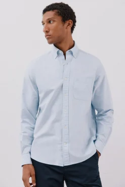 Cortefiel Camisas-Camisa oxford lisa Azul