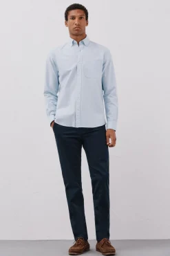 Cortefiel Camisas-Camisa oxford lisa Azul