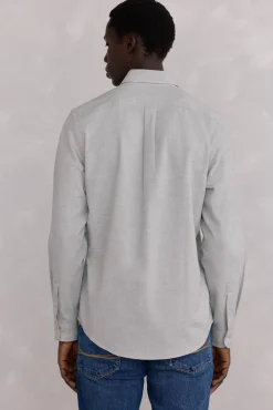 Pedro del Hierro Camisas-Camisa Oxford Lisa Escovada Cizento