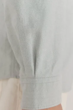 Pedro del Hierro Camisas-Camisa oxford liso e icônica Verde