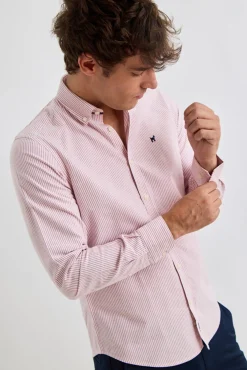 Williot Camisas-Camisa Oxford Listrada Subiu