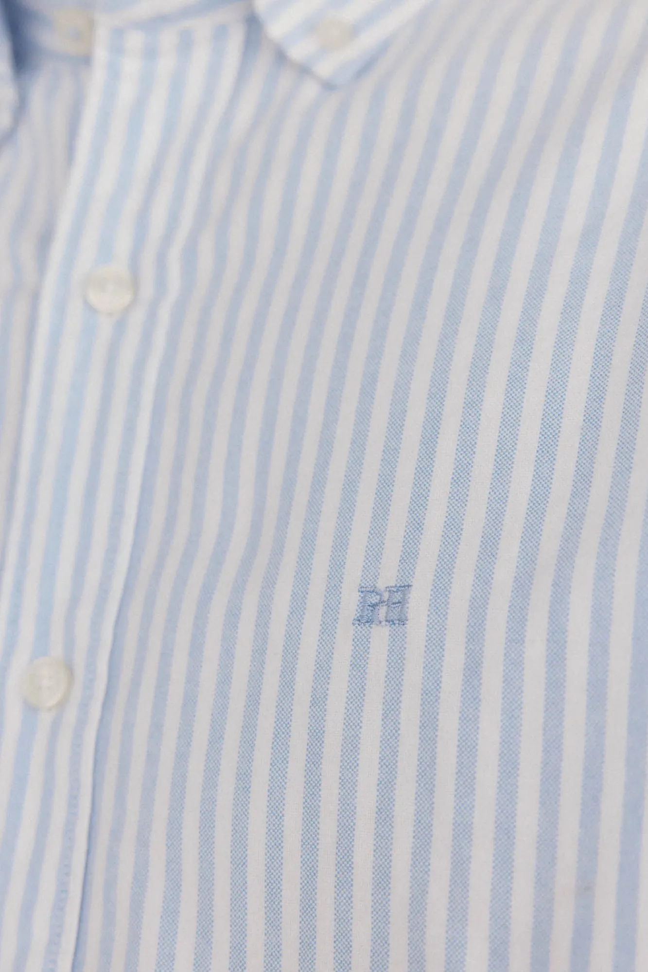 Pedro del Hierro Camisas-Camisa Oxford Listrada Candela Icônica Azul