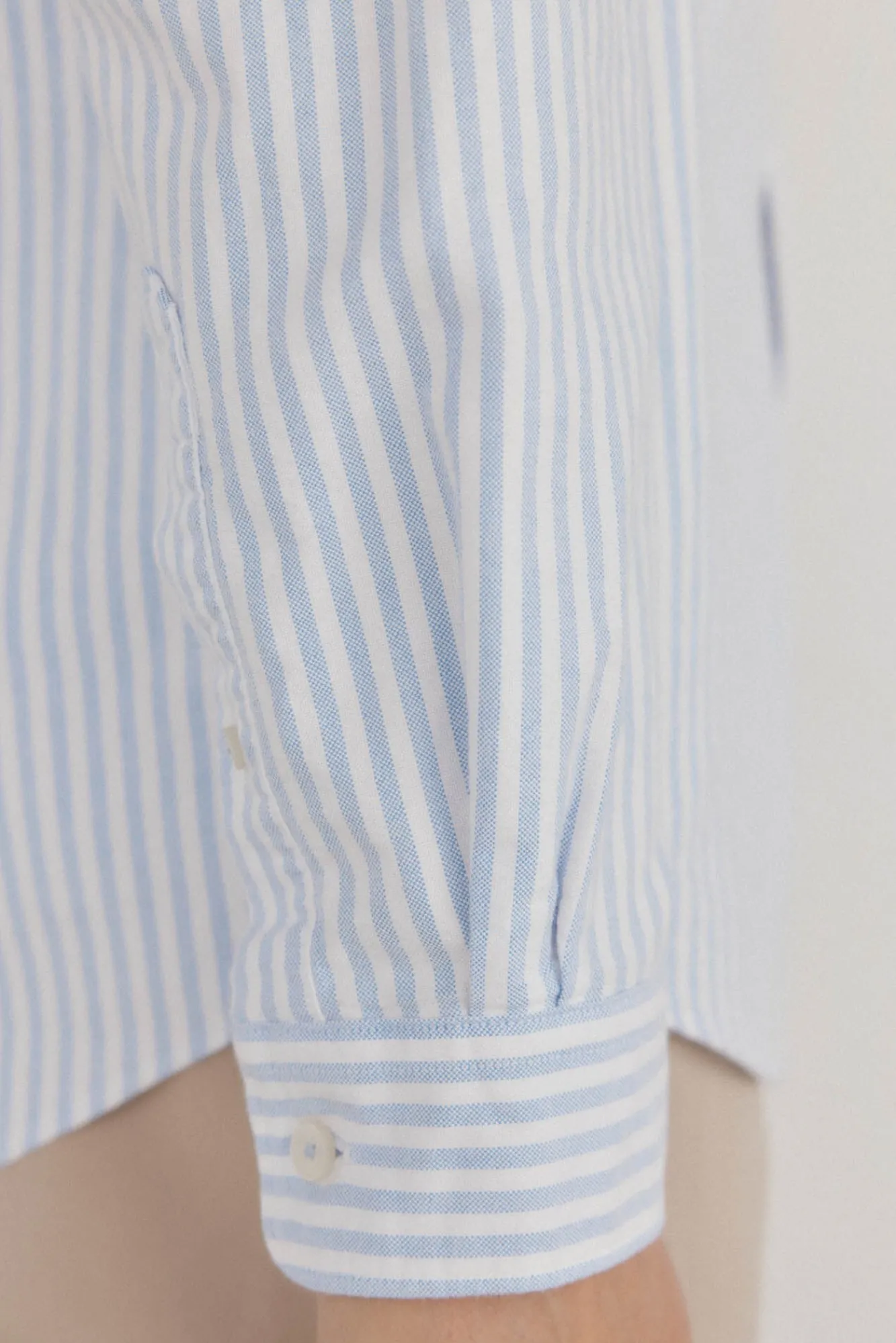 Pedro del Hierro Camisas-Camisa Oxford Listrada Candela Icônica Azul