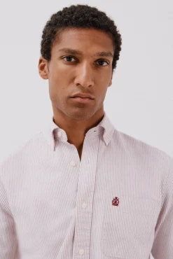 Cortefiel Camisas-Camisa oxford listrada com vela Granada