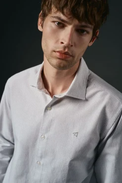 OOTO Camisas-Camisa oxford riscas Verde