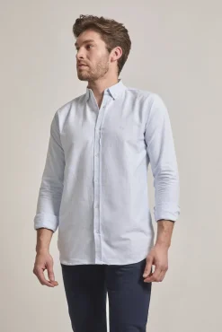 Street Monkey Camisas-Camisa oxford riscas Azul